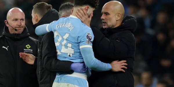 防线告急！曼城官方：格瓦迪奥尔右腿胫骨骨折 将接受手术
