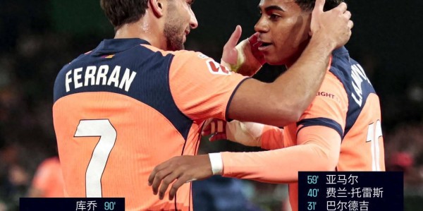 随着巴萨5-3贝蒂斯，马竞0-1毕巴，黄潜2-0，西甲最新积分榜出炉